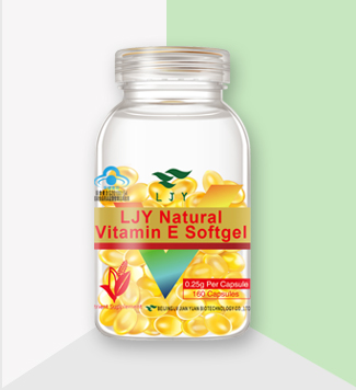 Natural Vitamin E softgel